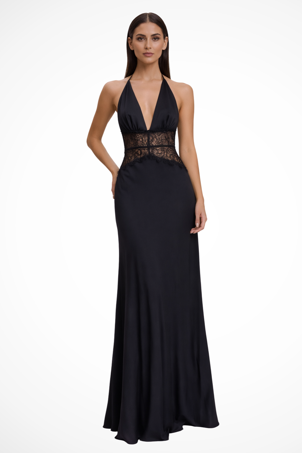 Kyla | Women's Backless Halter Maxi Dress