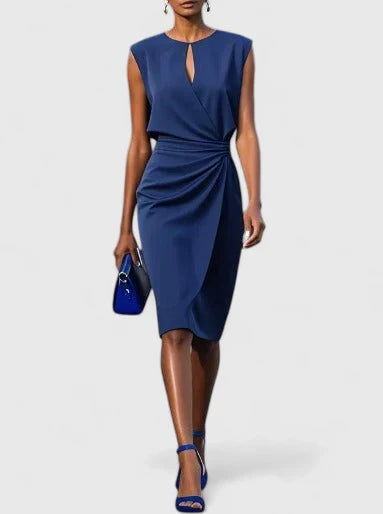 Sharon | Women's Midi Dress with Sleek Cut for Events