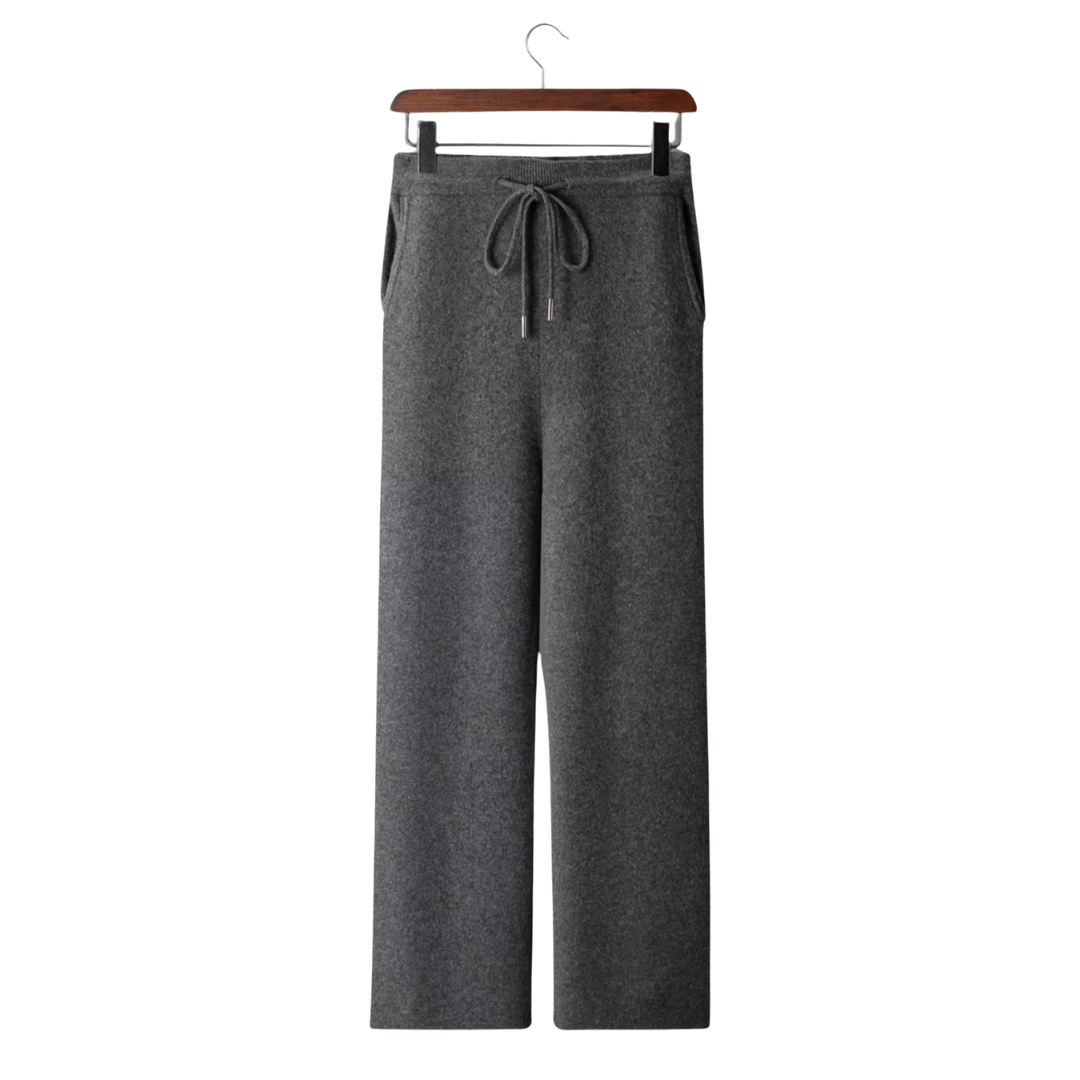 Cashmere Wide Leisure Trousers