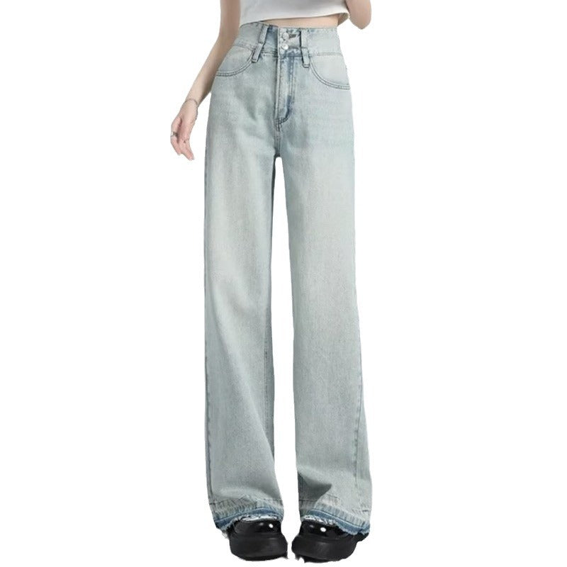 MAVINA™ – Summer Loose Fit Hem Jeans