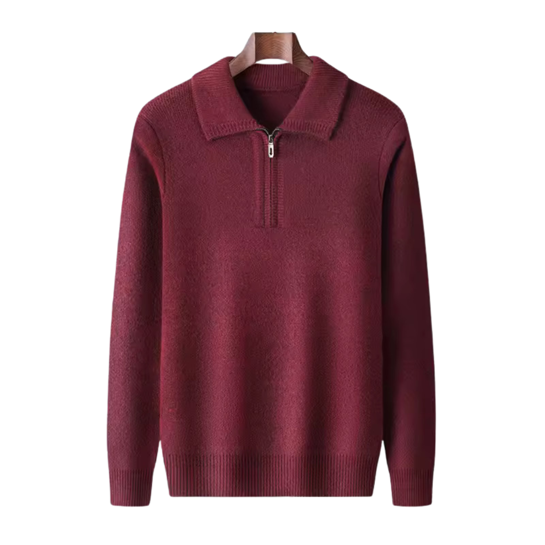 Cashmere Quarter Zip Sweater