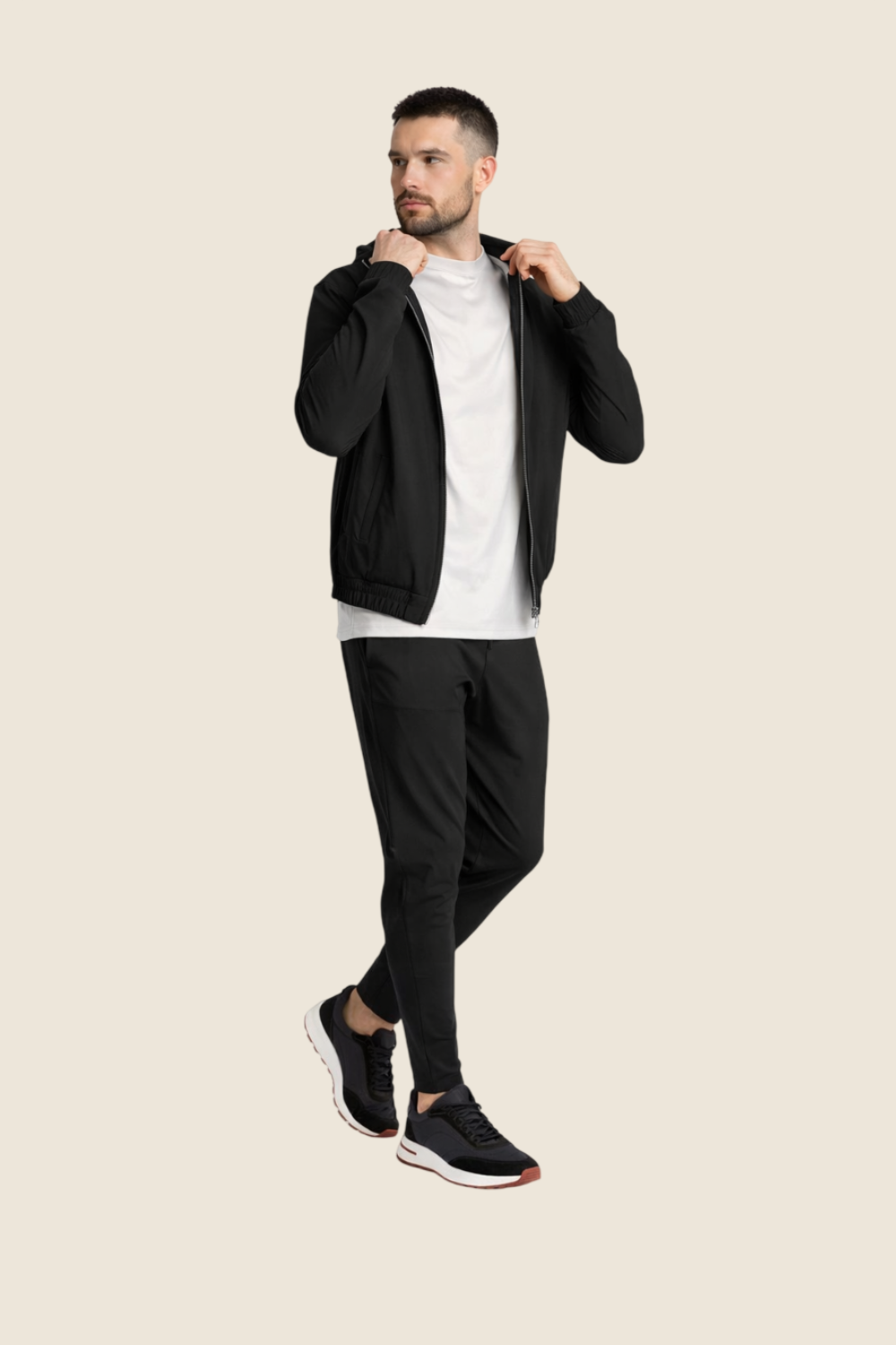 Hooded Lucerne Tech Set - Black