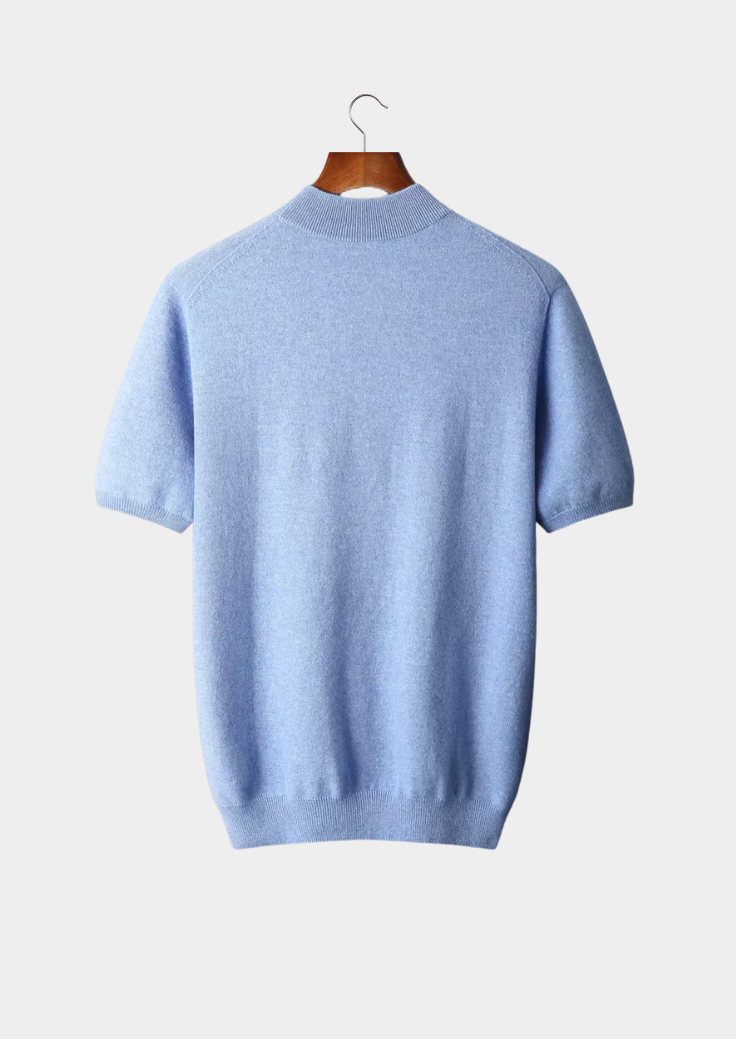 Cashmere Mock Neck T-Shirt
